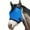 Blue, variant on Horse Fly Mask with Ears, Full Face Fine Mesh UV Protection Fly Mask for Horses, Adjustable Breathable Insect Shield for Pony, Miniature, Draft, Cob & Arabian Horses, Size 30 x 15.35 Inches