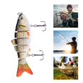 thumbnail image 2 of Swimbait, Se?uelo de Pesca Natural Multi-articulado Lucio Muskie Swimbait Curricán Cebo Duro Gancho Viaje(LD6-03 1 #) EOTVIA NO, 2 of 6