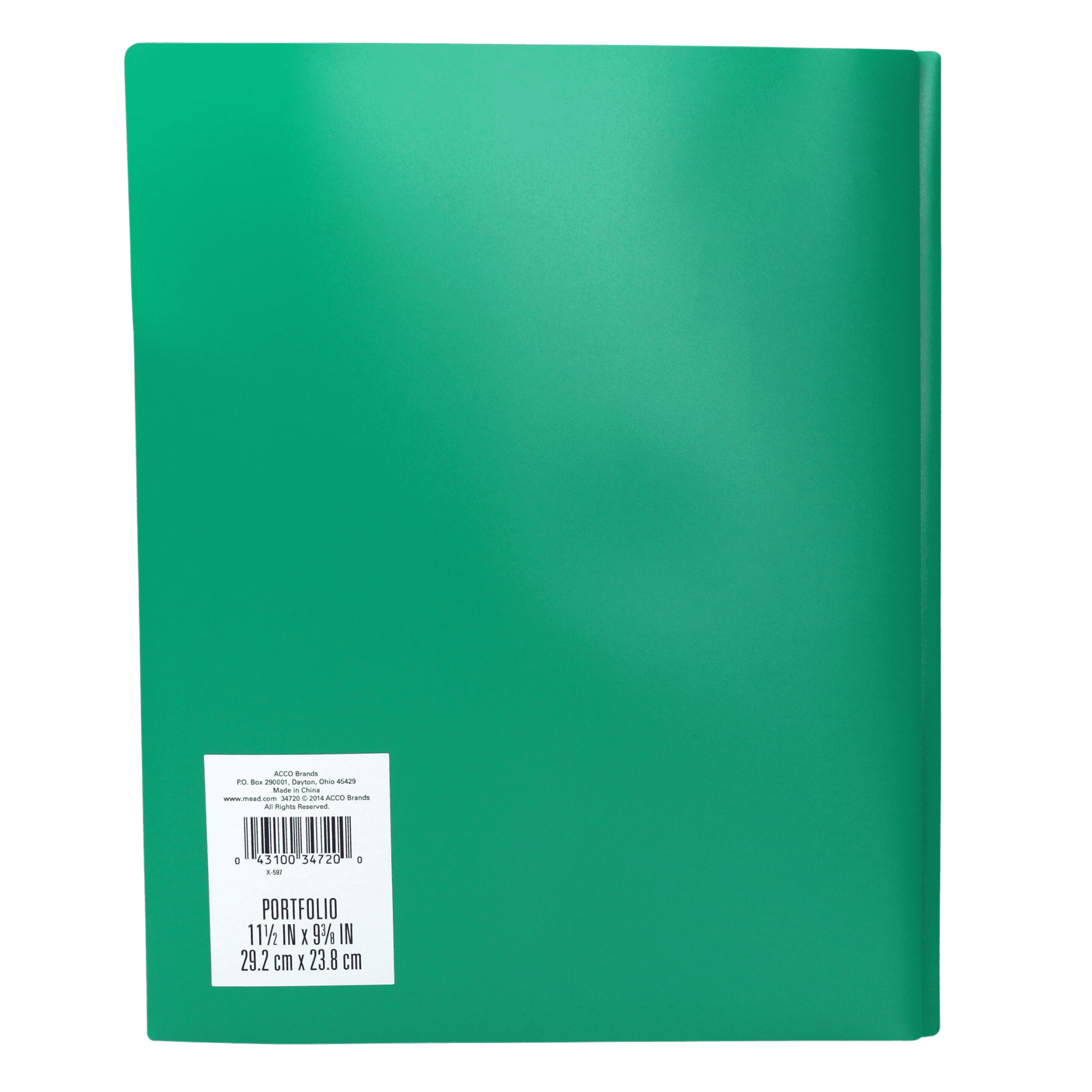 Acco Color Talk Pocket & Prong Plastic Folder: 9 in. x 11 in. (Color May Vary) 1 folder [12-pack]