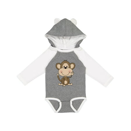 

Inktastic monkey Gift Baby Boy or Baby Girl Long Sleeve Bodysuit