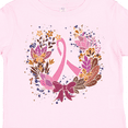 thumbnail image 4 of Inktastic Breast Cancer Awareness Wreath Pink Ribbon Girls Toddler T-Shirt, 4 of 5