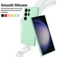 KOMI Galaxy S24 Silicone Ultra Case, Cute Matte Liquid Silicone