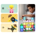 thumbnail image 3 of PicassoTiles 8PCS Magnetic Tiles Character Action Figures, Arms & Legs Move, STEM Educational Add-On Set for Toddlers, Pretend Play Toy Ages 3+, 3 of 9