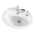 thumbnail image 2 of Sterling Sanibel 20" x 17" x 8" Vitreous China Drop-In Oval Bathroom Sink with 8" Centers and Overflow, Available in Various Colors, 2 of 2