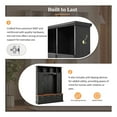 thumbnail image 3 of GDF Studio 4-IN-1 Hall Tree with Storage Cabinets, Shoe Rack, Bench, Adjustable Shelves, 59" x 76.7", Black, 3 of 8