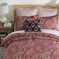 thumbnail image 3 of Levtex Home - Spruce Red Comforter Set - Twin/Twin XL Comforter (68x88in.) and 1 Standard Sham (20x26in.) - Paisley Design - Reversible - Cotton Front and Back - Polyester Fill, 3 of 4