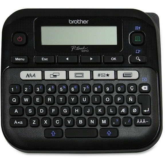Brother P-touch, PT-D210, Easy-to-Use Label Maker, One-Touch Keys, White