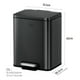 thumbnail image 2 of Bote de basura EKO Madison Acero Inoxidable 20 L Negro Con tapa y pedal, 2 of 5