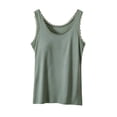 thumbnail image 3 of Aboser Tank Tops with Built in Bras for Women Plus Size Padded Shirts Soft Sleeveless Basic Tees Summer Seamless Layering Shirt Y2K Preppy Clothes, 3 of 7