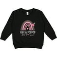 thumbnail image 2 of Inktastic Gigi and Poppop Love Me Rainbow Toddler Sweatshirt, 2 of 4