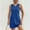 Blue, variant on Women's Casual Mini Tank Dress Sleeveless Athletic Style with Pockets for Workout Sport and Tennis Activities