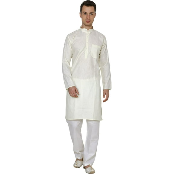 Royal Kurta Men's Cotton Linen Kurta Pyjama