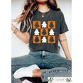 thumbnail image 1 of T-SHIRT Ghost, T-SHIRT Halloween Effrayant, Confort à Carreaux, Inspiré Rétro - Pepper - m, 1 of 4