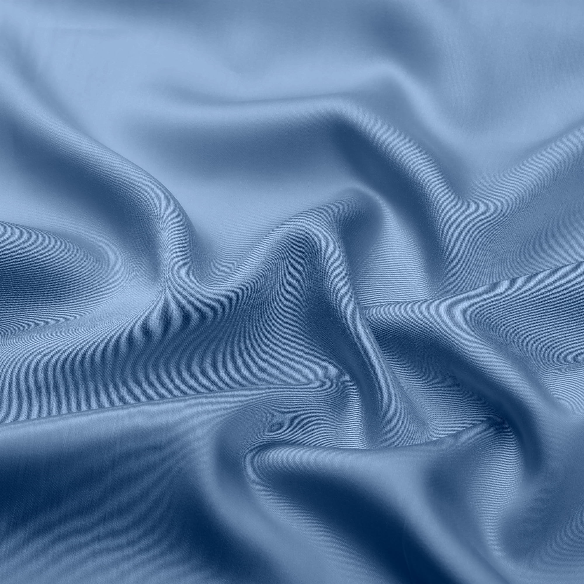 Unique Bargains Satin Pillow Cases Set of 2 Cooling Pillow Covers Queen Navy Blue