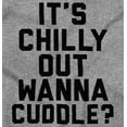 thumbnail image 2 of Chilly Out Wanna Cuddle Lazy Day Plus Size Crewneck Graphic Tee Shirt Brisco Brands 2X, 2 of 5