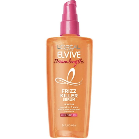 L'Oreal Paris Elvive Dream Lengths Frizz Killer Serum Leave-in 3.4 FL OZ (Pack of 3)