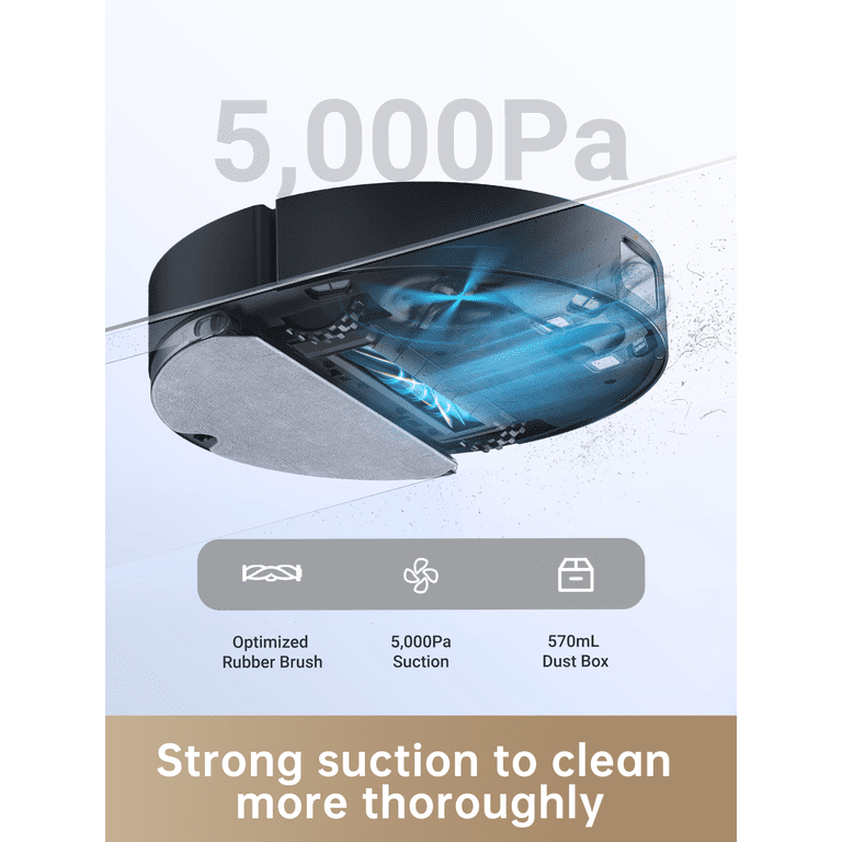 Dreame D10s Pro Robot Vacuum and Mop, Powerful 5000Pa Suction, AI