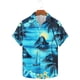 thumbnail image 2 of Camisas Hawaianas de los Hombres de Moda Casual Floral Impresión de Manga Corta Solapa Botón Arriba, Ligero para Primavera Verano, 2 of 9