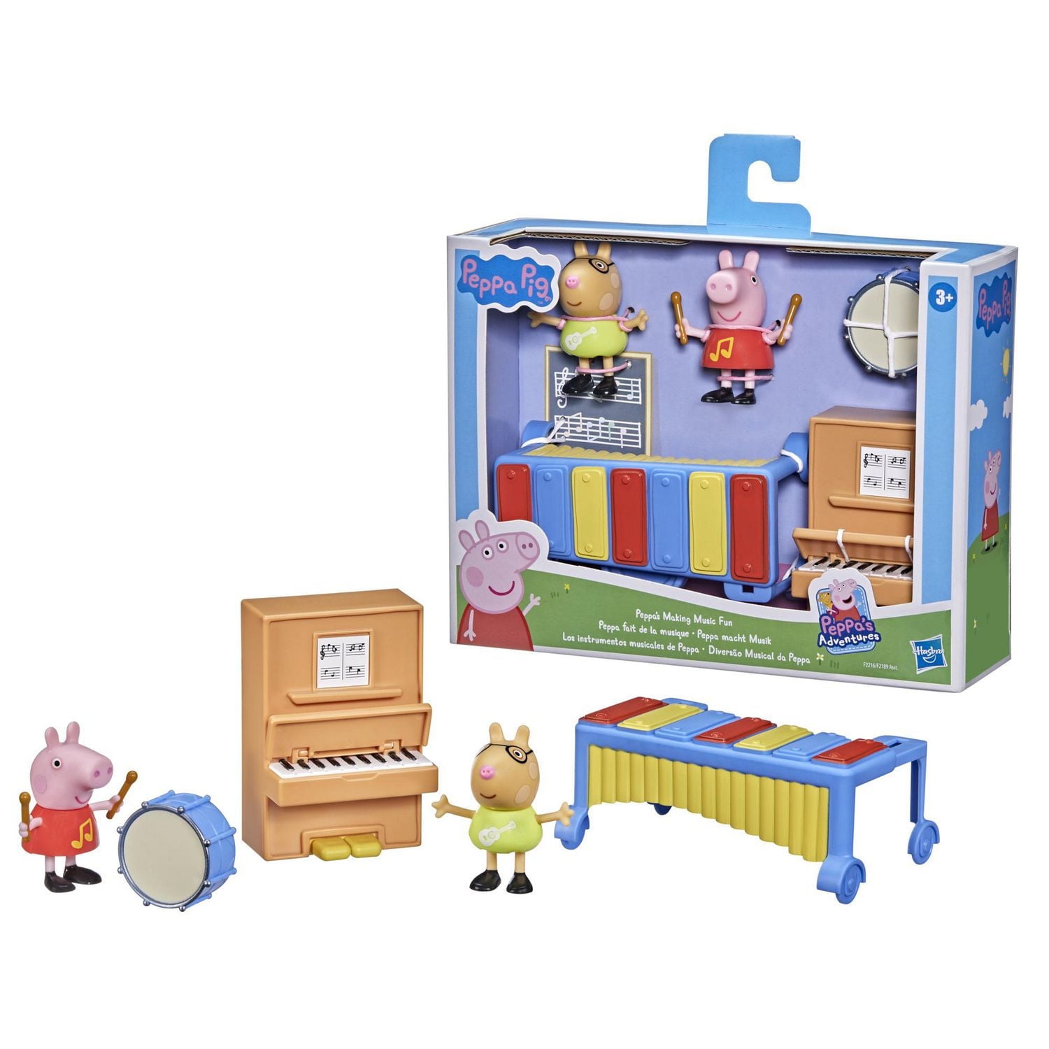 Peppa Pig Peppa's Adventures Peppa's Making Music Fun Preschool Toy, with 2 Figures and 3 Accessories, Ages 3 and Up