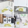 thumbnail image 5 of Green and Blue Pioneer Flower Pattern Kitchen Rugs Sets Of 2,Anti Fatigue Kitchen Mat Rugs Non Slip Washable,Decorative Kitchen Floor Mats for Kitchen,Sink,Laundry,17"x30"+17"x47", 5 of 7