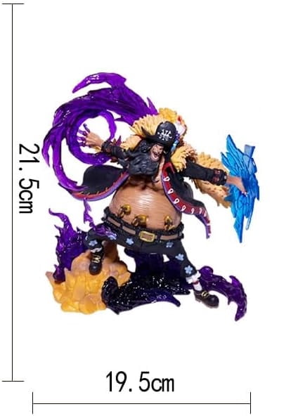 Blackbeard Figure Furious Fighting Marshall·D·Teach Figurine 26cm/10.2inch PVC Anime Character Statue Model Decoration Ornament Gifts