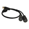 thumbnail image 2 of 50cm Din 5 Pin Splitter Y Adapter, MIDI Cable 5 Pin Male to Dual Din 5Pin Female, 2 of 8