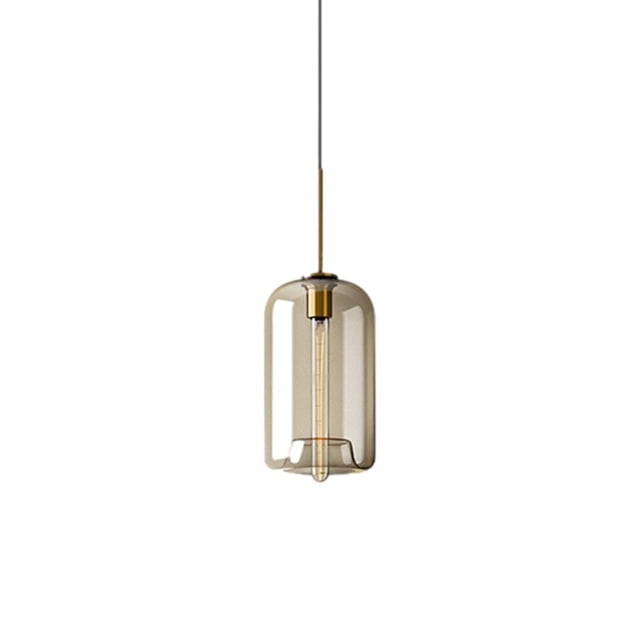 Lámpara colgante de techo de vidrio con iluminación de globo de El 18x49cm Yuyangstore Colgante de luz de techo