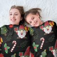 thumbnail image 5 of Black Christmas Gnome and Gift Pattern Round Blanket,Comfortable Soft Flannel Throw Blanket,All Season,Warm Lightweight Blankets for Sofa Bed Couch Living Room Chair 47"x47", 5 of 5