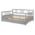 thumbnail image 5 of Aukfa Wooden Full Daybed with Storage Drawers, Gray, 5 of 8