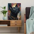 thumbnail image 5 of Qisvanset 12x16 Inch Black Cat Canvas Print Wall Art, 5 of 5