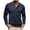 Navy, variant on Chbgutlmr Mens Shirts Button V Neck Fitting Comfy Basic Shirts Fall Casual Athletic Long Sleeve Tops