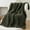 Olive Green, variant on Chunky Knit Throw Blanket for Couch, Super Soft Warm Cozy Chenille Throw Blanket, Bluish Grey Blanket for Bed, Sofa, Living Room, 50"x60"