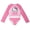 Pink, variant on Hello Kitty Raglan Rash Guard and Bikini Bottom UPF 50 Swim Set Logo Little Kid to Big Kid