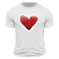thumbnail image 4 of hotojiny Men's Shirts Fashion Heart Short Sleeve Tshirt Summer Casual Crew Neck Tops Valentine's Day T Shirts for Man, 4 of 4