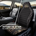 thumbnail image 4 of Yuyamidu Camo Hunting Wood Car Seat Cover Front Seats Only, Waterproof Vehicle Seat Cover Cushion Set, Anti-Slip Automotive Car Interior Covers Auto Interior Decoration, 4 of 7