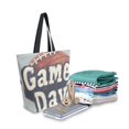 thumbnail image 2 of FORMRS Womens Canvas Tote Bag with Zipper Inner Pocket Shoulder Handbag, Gray Game Day, 2 of 7