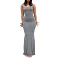 thumbnail image 1 of Vestido tipo body liso de mujer, vestido largo y ajustado para estar por casa, vestido maxi informal sin mangas para verano, 1 of 7
