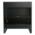 thumbnail image 5 of Fine Fixtures Opulence Collection 30 in. W x 18 in. D x 33 in. H Bathroom Vanity in Black Matte with White Matte Sintered Stone Sink - Black hardware, 5 of 8
