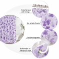 thumbnail image 3 of Purple Spring Floral Bathroom Shower Curtains with 12 Hooks Polyester Waterproof Shower Curtain for Stalls and Bathtubs Summer Botanical Elegant Watercolor Decorative Bathroom Curtain 36x72 Inches, 3 of 9