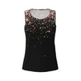 thumbnail image 6 of Sigee Rose Gold Glitter1 for Women's Workout Tank Top,Running Tank Tops,Sleeveless Gym ClothesLarge, 6 of 8