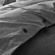 thumbnail image 4 of Reina, Juego de Funda Nórdica de Algodón Lavado - 3 Piezas (Reina, Gris Oscuro), 4 of 6