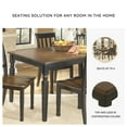 thumbnail image 4 of Signature Design by Ashley Casual Owingsville Dining Table  Black/Brown, 4 of 6