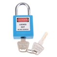 thumbnail image 2 of de seguridad para trabajo Bloqueo y etiquetado Cerradura con grillete largo Llaves s Azul Baoblaze Candado de bloqueo de seguridad, 2 of 8