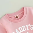 thumbnail image 7 of Youmylove Toddler Girl Clothes Daddys Baby Fall Winter Outfit Sweatshirt Pants Set Jumper Sweatpants Suit Girls Outdoor Casual Outfit, 7 of 7