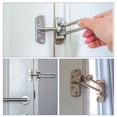 thumbnail image 5 of Uxcell Home Hotel Security Door Guard Buckle Clasp Padlock Latch Lock Silver Tone, 5 of 5