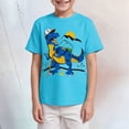 thumbnail image 2 of NOLDARES Boys T Shirt Short Sleeve Graphic Tee -Soft Crew Neck Shirts for Kids Youth Size 4-14(Blue,2-3 Years), 2 of 5