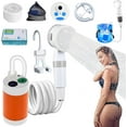 thumbnail image 1 of Portable Camping Shower Pump-Rechargeable Outdoor Shower Head Sprayer, 2025 Portable Electric Camping Outdoor Shower with Digital Display & Multiple Spray Modes, for Camping,Traveling, 1 of 9