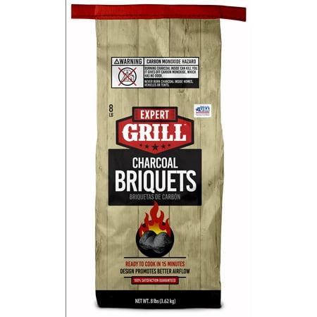 - Expert Grill Charcoal Briquets, Charcoal Briquettes, 8 Lb