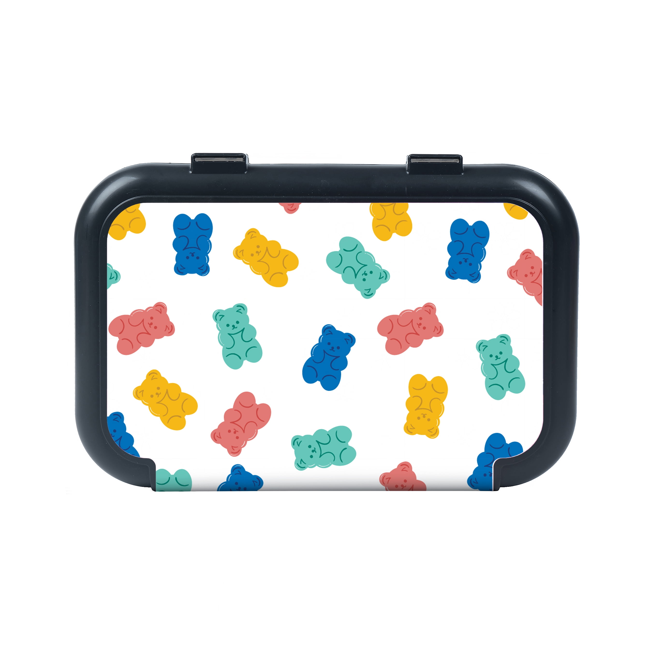 ZIPIT Recycled Plastic Gummy Bear Pencil Box - Durable Case for Girls