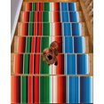 thumbnail image 2 of Stair Treads for Wooden Steps,Mexican Serape Peel and Stick Stair Treads with Adhesive,Colorful Stripes Vertical Lines Abstract Non Slip Indoor Stairs Runner Rugs Mats for Elders Dogs 8"x30" 10PCS, 2 of 7